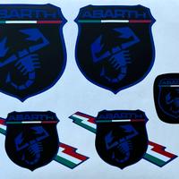 Kit copriloghi 500/595 Abarth Nero-Blu