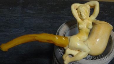 PIPA IN MEERSCHAUM SCOLPITA – FIGURA FEMMINILE