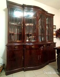 cristalliera in mogano