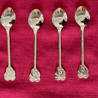 Set 10 cucchiaini vintage dorati