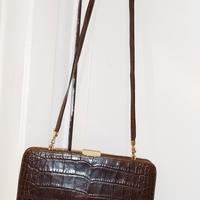 Borsa tracolla pochette vintage pelle coccodrillo 