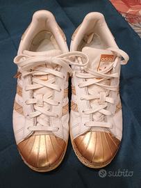 Adidas Superstar sneakers  bianco/oro 39 