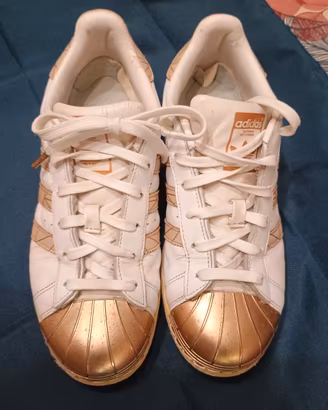 Adidas Superstar sneakers  bianco/oro 39 