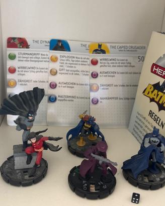 Heroclix DC Batman, batgirl, joker…dado carte