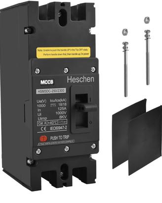 Heschen interruttore automatico cc mccb 2p cc 1000
