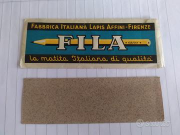 Bustina Fila con carta vetrata
