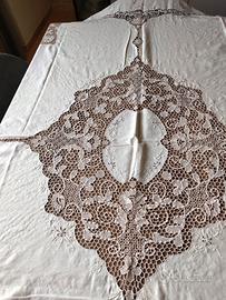 copriletto in lino da corredo 