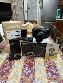 Blackmagic Pocket 4k Nuova con Ottica e Accessori