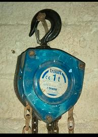 Paranco a catena Tractel tralift 1000kg