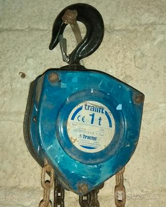 Paranco a catena Tractel tralift 1000kg