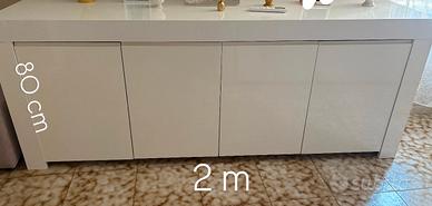 Madia bianca laccata