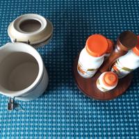 porta sale olio aceto e pepe con barattolo