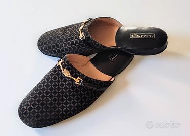 Pantofole vintage Alexander in vera pelle