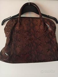 Borsa in pelle di pitone 
