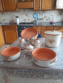 Set da cucina in terracotta