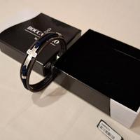 Braccialetto con crocifisso in acciaio BOCCADAMO