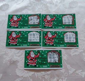 N.5 biglietti " La Fortuna sotto l' albero " 1994