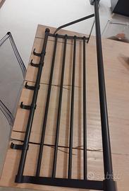 Attaccapanni IKEA nero con ripiano e ganci (salvas
