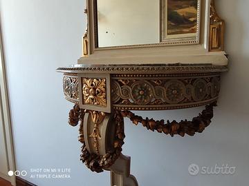 Consolle con specchio originale