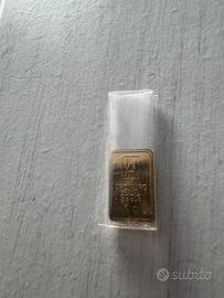 Lingotto d’oro 1 grammo