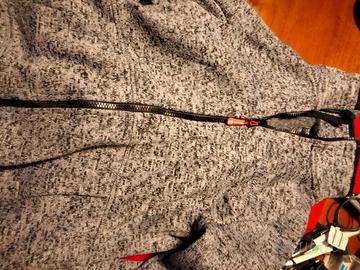 Giacca Trollkids grigio e nero, Tg.152, zip intera