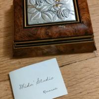 Portagioie artigianale Mida. Filigrana argento oro