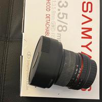 Obiettivo per Canon, Fish Eye Samyang Optics