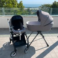 Trio senza passeggino inglesina electa grigio