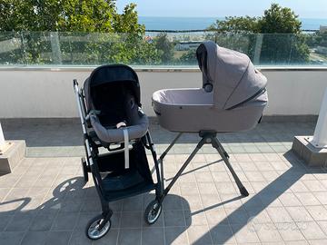 Trio senza passeggino inglesina electa grigio