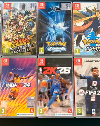 LOTTO COMPLETO Nintendo Switch + 12 Giochi  Top