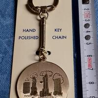 portachiavi vintage new york city in metallo, no a