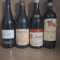 Lotto 4 bottiglie di vino rosso pregiato