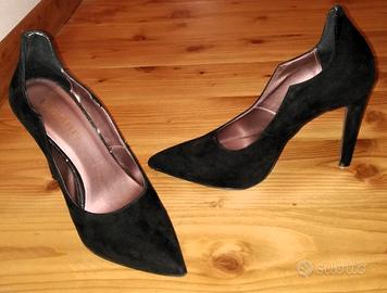 Scarpe con tacco camoscio Pittarello n'36