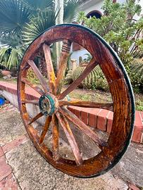Ruota di carretto siciliano autentica