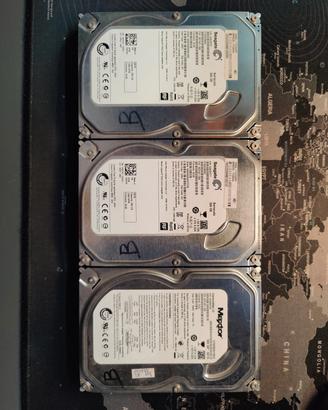3 Hard Disk 500GB SATA 3,5 Seagate Maxtor testati