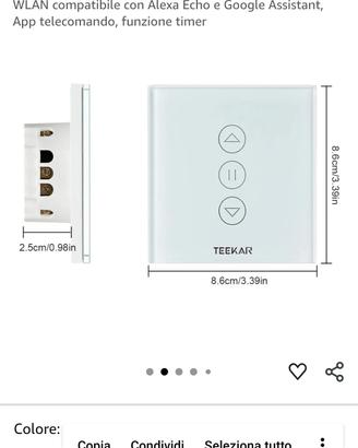 interruttore wifi x tapparelle/tende