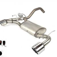 SCARICO DUPLEX INOX CON VALVOLA 500/595 ABARTH