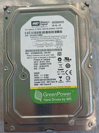 Hard Disk Interno Western Digital da 500 Gb