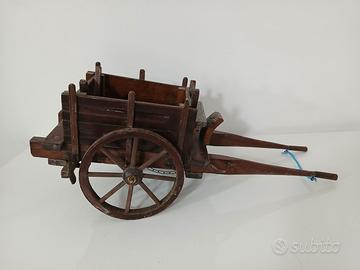 Antico Carretto in Legno Artigianale 55 cm Modelli