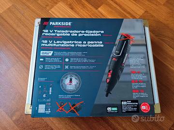 Levigatrice a penna 12V Parkside Performance kit 