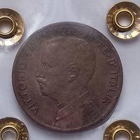 Moneta vit.em.III 5 centesimi 1908 raro bb