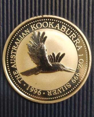 Australia -Kookaburra argento PROOF -anno 1996