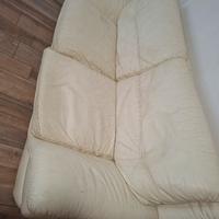 divano pelle beige