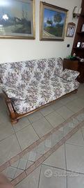 Divano letto in legno