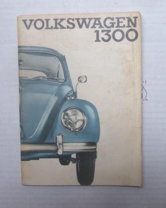USO MANUTENZIONE VOLKSWAGEN MAGGIOLINO 1300 08/65.