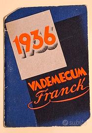 Raro Vademecum Franck 1936-Libretto Pubblicitario