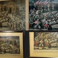 CHIARAMONTE GULFI 4 LITOGRAFIE GIUSEPPE MARIA PUCC