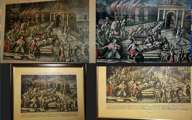 CHIARAMONTE GULFI 4 LITOGRAFIE GIUSEPPE MARIA PUCC