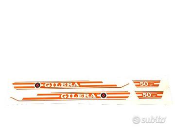adesivi gilera trial 5v colore arancio kit 4 pz