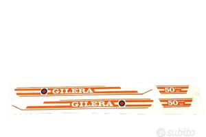 adesivi gilera trial 5v colore arancio kit 4 pz